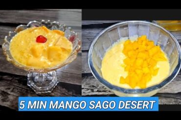 easy mango sago recipe/ mango desert. #mango #dessert #sweet
