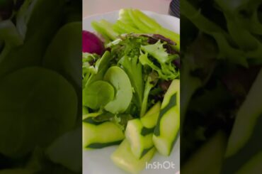 Eating left over and easy salad #shorts #short