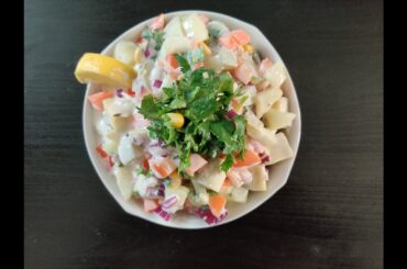 SWEET POTATO SALAD | QUICK ,EASY & HEALTHY|WEIGHT LOSS SALAD|#StayHome#Cookwithme