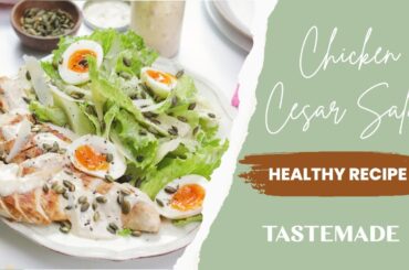 Lighter Chicken Caesar Salad Recipe | Fresh and Healthy Summer Delight!