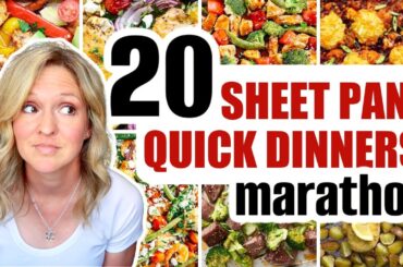 21 Cheap & EASY Sheet Pan Dinners | ONE PAN MEALS MARATHON