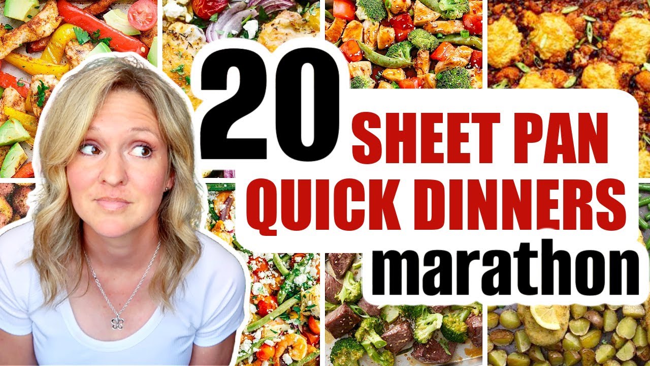 21 Cheap & EASY Sheet Pan Dinners | ONE PAN MEALS MARATHON 21 Cheap & EASY Sheet Pan Dinners | ONE PAN MEALS MARATHON