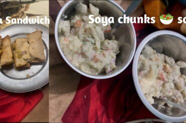 Nutricious soya chunks sandwich recipe very healthy &Tasty