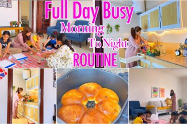 My Routine On My Children’s Holidays | kid’s Breakfast ideas | FULL DAY BUSY ROUTINE WITH KIDS