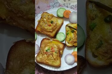 Unique Bread Omelette recipe//Healthy and testy breakfast#youtubeshorts #viral #shorts