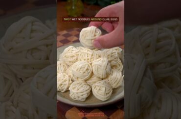 EASY VOLLEYBALL-SHAPED SNACK RECIPE #recipe #cooking #chinesefood #snacks #eggs #noodles #appetizer