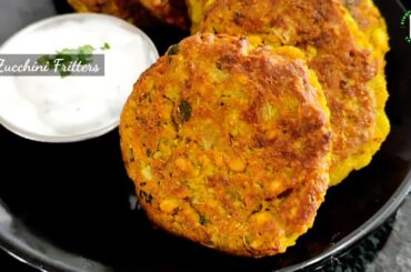 Crispy Keto Zucchini Fritters Recipe | Greek Style Low Carb Healthy Zucchini ! Summer Squash Recipe
