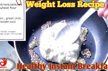 Healthy Breakfast recipe Cabbage Chilla Instant breakfast weight loss recipe @MAYASINNOVATIONS