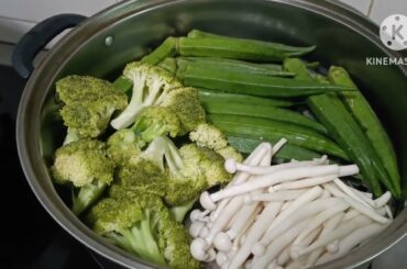STEAM VEGETABLES WITH FISH GOOD FOR DIET RECIPE AND HEALTHY FOOD