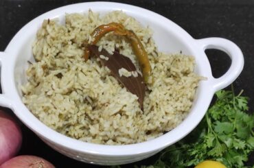 Coriander Rice recipe, Healthy Lunch recipes, Kothimeera rice, Simple lunch recipe #kothimeerarice