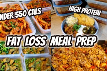 EASY MEAL PREP FOR WEIGHT LOSS | Quick & tasty recipes under 550 cals