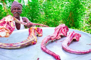 DELICIOUS BIG BEEF TAILS SOUP | Traditional Village Healthy Soup Recipe | Village Grandpa Cooking