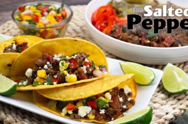 Easy Carne Picada Tacos ~ Pressure Cooker Recipe
