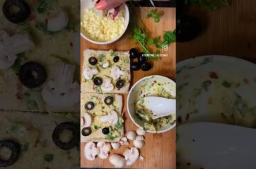 No bake cheese garlic bread || Healthy & easy cheese garlic bread recipe #cheesegarlictoast #recipe