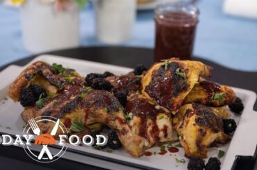 Spatchcocked chicken with blackberry BBQ sauce: Get the recipe!