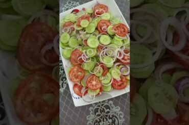 salad recipe|tomatoes onion and cucumber salad|healthy food
