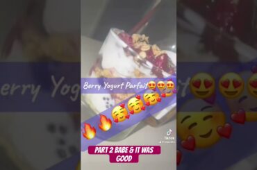 PART 2 || Granola Berry Yogurt Parfait Recipe || Healthy Snack/Breakfast