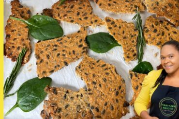 Super Crispy Seeded Crackers I Easy Recipes I Vegan, Gluten Free