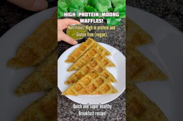 Ep:2 Healthy Weightloss Recipe| Moong Waffles| Gluten free, high protein #weightlossdiet #ytshorts