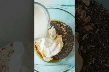 Healthy Overnight Oats Recipes | 3 Easy Breakfast Ideas  #shorts