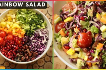 Rainbow Salad Recipe | Healthy and Tasty Salads | 28 Days Salad Challenge #Salad - 14