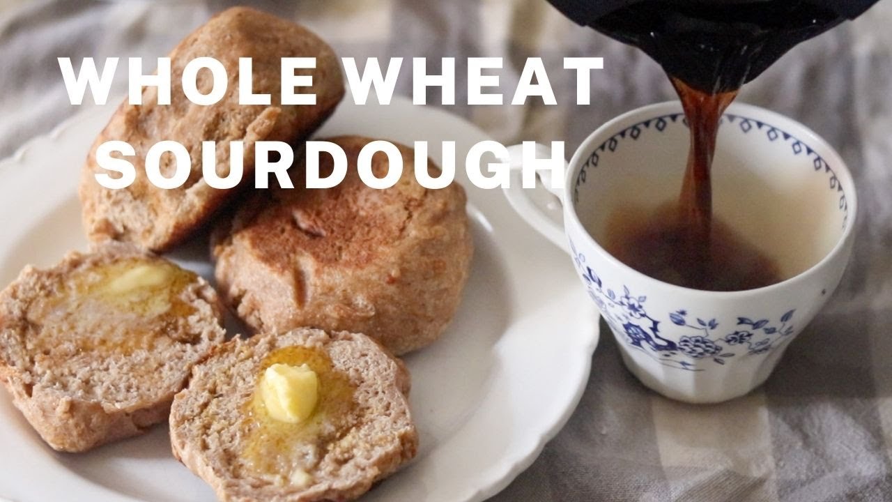 WHOLE WHEAT ENGLISH MUFFINS WITH SOURDOUGH STARTER | My Favorite quick and healthy breakfast! WHOLE WHEAT ENGLISH MUFFINS WITH SOURDOUGH STARTER | My Favorite quick and healthy breakfast!