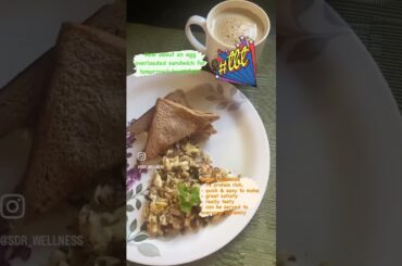 Healthy sandwich. Egg overloaded sandwich. Sandwich with healthy fillings. #healthysandwichrecipe