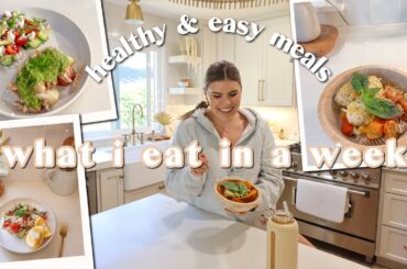 What I Eat in a WEEK! Dinner recipes that are quick & easy and healthy! gluten free & nourishing