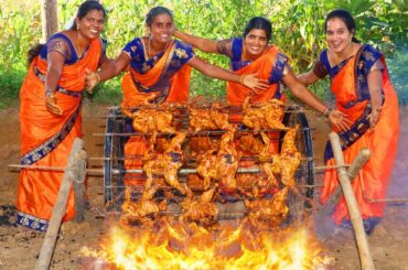 CYCLE WHEEL GRILLED CHICKEN | Anciant Style Grilled Chicken In Cycle Wheel |Healthy Tandoori Chicken
