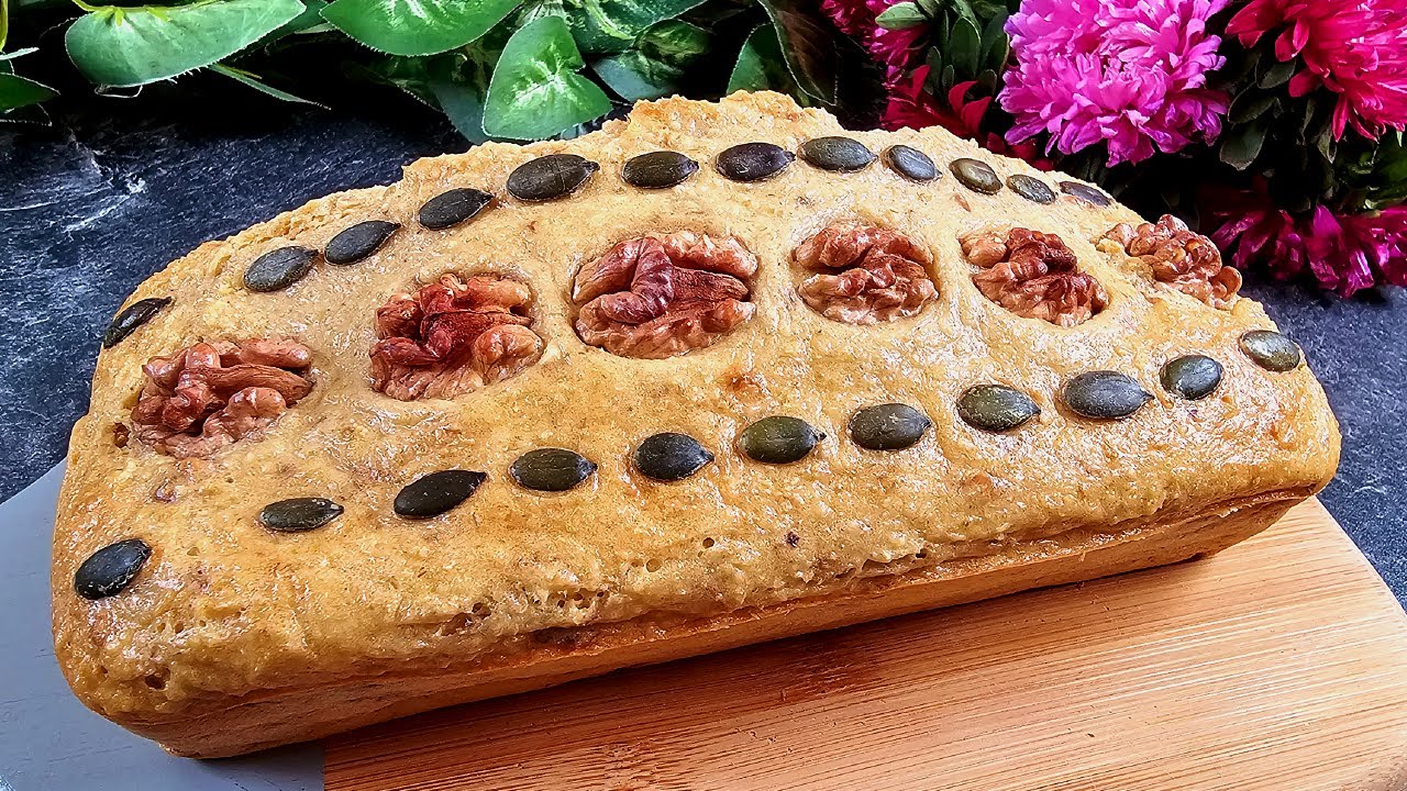 Flourless oatmeal bread recipe for a healthy breakfast! Diet bread! No butter, no kneading! Flourless oatmeal bread recipe for a healthy breakfast! Diet bread! No butter, no kneading!