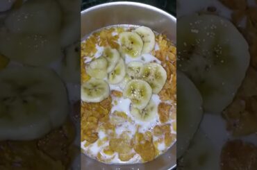 Healthy breakfast recipe with Cornflakes #weightloss #shorts