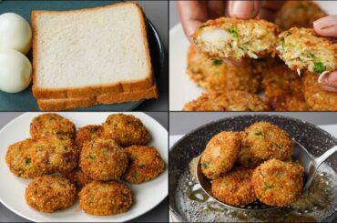 Do You Have Just 2 Slices of Bread & 2 Eggs At Home, You Can Make This Bread Egg Tikki Recipe