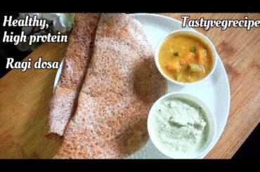 Best breakfast to start your day | Millet recipes | Healthy and easy breakfast | Ragi dosa recipe