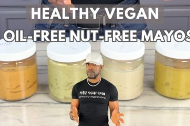 Healthy Vegan Easy Oil-free, Nut-free Mayo (Chipotle, Pesto, Golden, Plain)
