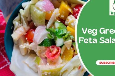 Veg Greek Salad Recipe | Keto | Healthy| Oil- Free| Weight-Loss Friendly