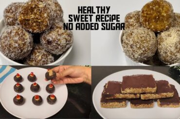 Healthy Sweet Recipes l Only 3 ingredients quick treat or dessert you will love