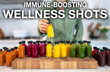 6 ANTI-INFLAMMATORY IMMUNE-BOOSTING WELLNESS SHOTS | prep weeks in advance! (no juicer needed)