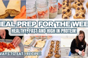 MEAL PREP MONDAY!  Healthy Meal Prep Ideas + High Protein Meals For The Week + Budget Friendly