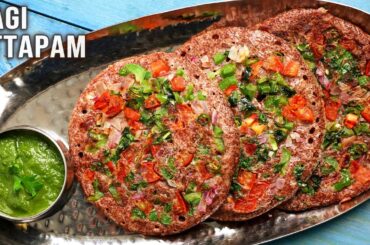 Ragi Uttapam Recipe | Instant Healthy Breakfast For Work, School, College, Busy Mornings | Millets
