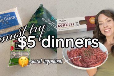 $5 DINNERS | Cheap Fast & EASY! Cheap Family Meal Ideas