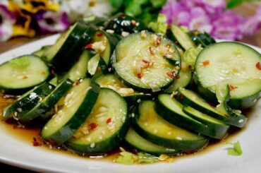 Spicy Asian Cucumber Salad | Healthy Recipe !