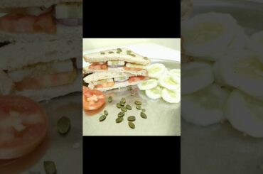 Sandwich with multi grain bread and healthy vegetables #viral #youtubeshorts #shorts