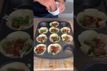 Pizza Muffins are Great Snacks! #shorts #pizza #easyrecipe