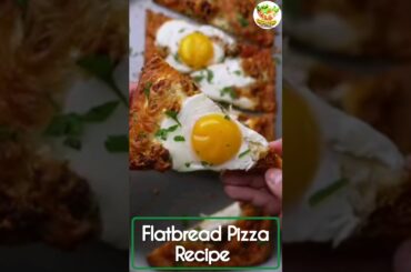 Flatbread Pizza Recipe #shorts #pizza #pizzarecipe #flatbread #pizzachallenge #pizzasauce #pizzatime