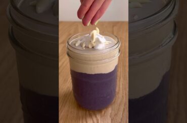This PB&J Smoothie is full of protein, healthy fats & fiber, but tastes like the nostalgic sandwich.