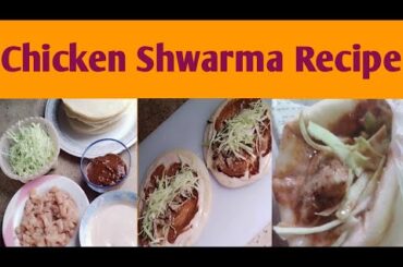 chicken Shwarma Recipe at home/Chicken Shwarma with sauce/ Shwarma bread/ Chicken cheese Shawarma
