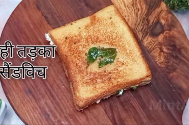 Without Cheese & Mayonnaise Healthy Tadka Dahi Sandwich / Sandwich / Breakfast Recipe/ Chef Fatima