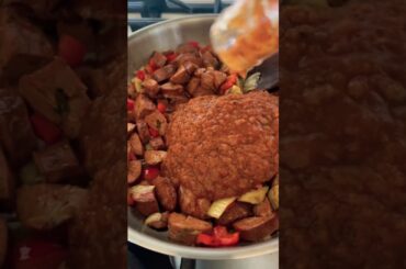 Saucy Paella-Inspired Couscous Skillet | Easy, healthy, 20-minute one-pan meal