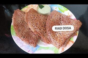How to make ragi dosa | Instant dosa recipe | healthy breakfast ideas |