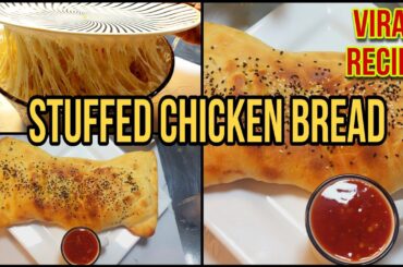 Homemade Stuffed Chicken Bread |Chicken stuffed bread rolls|Healthy chicken bread tiktok